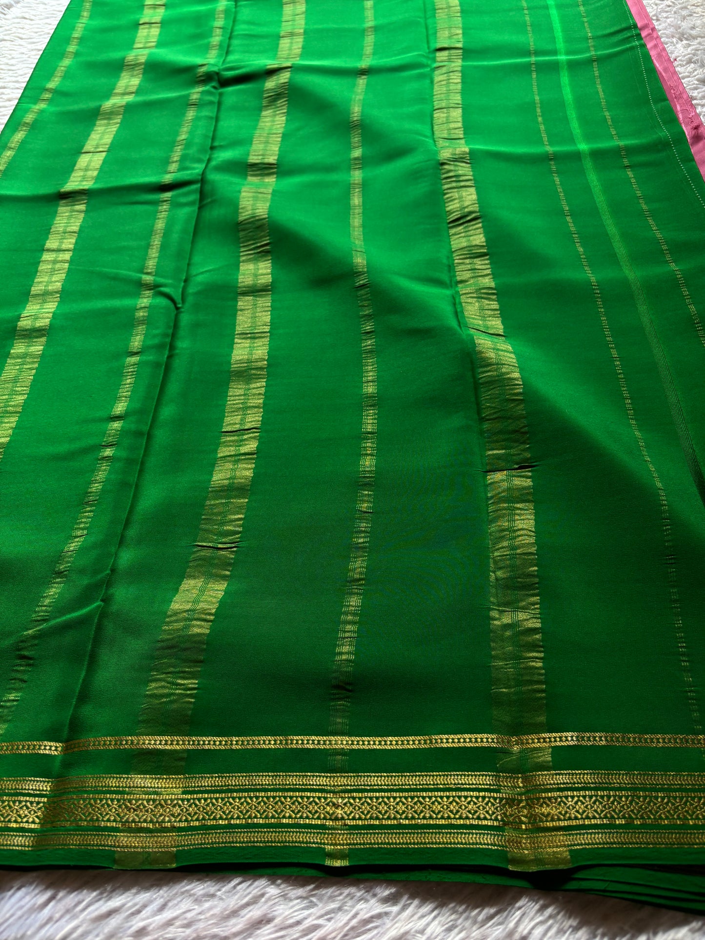 Shailaja (2D) : Cherry blossom pink-green