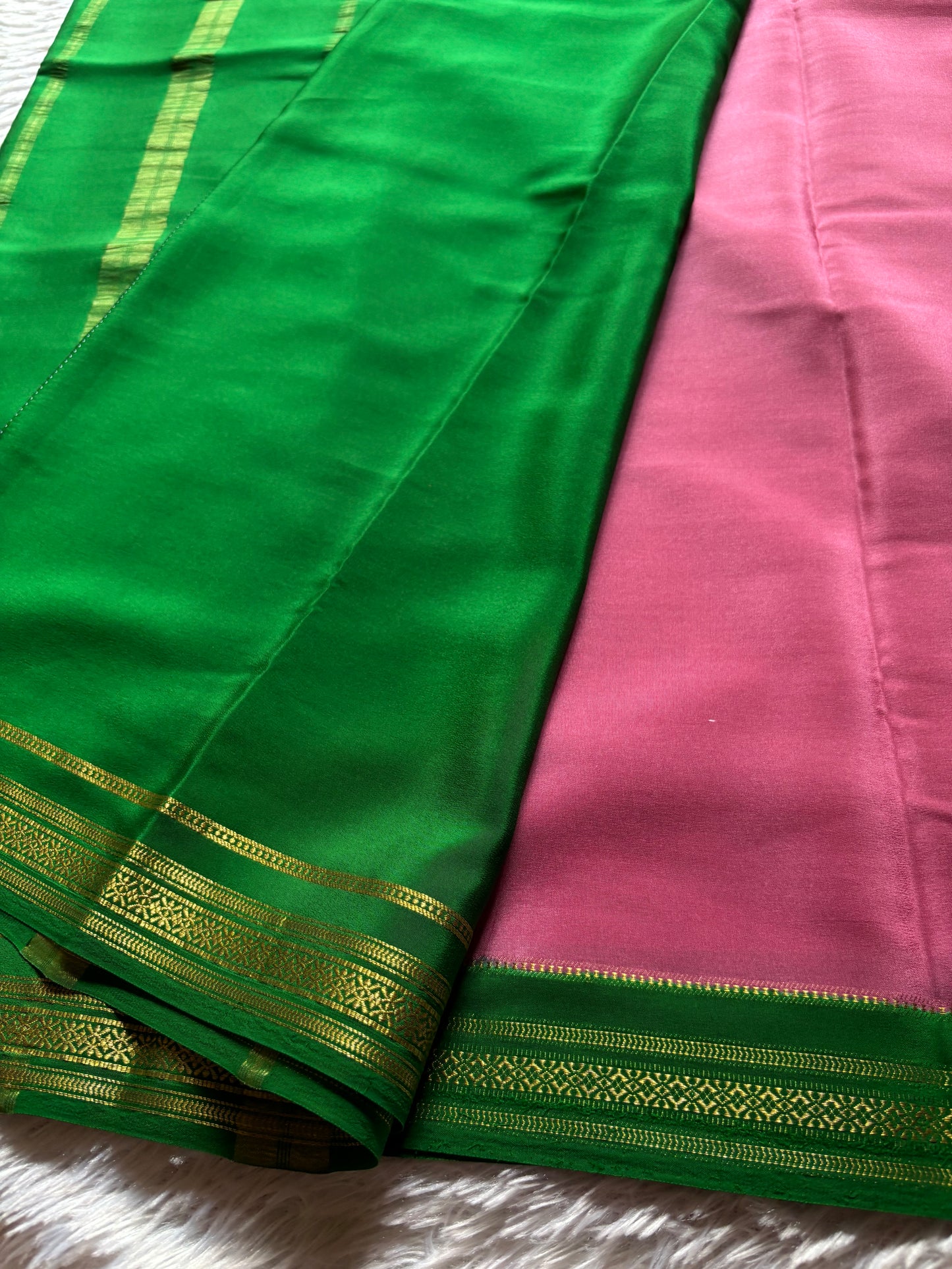 Shailaja (2D) : Cherry blossom pink-green