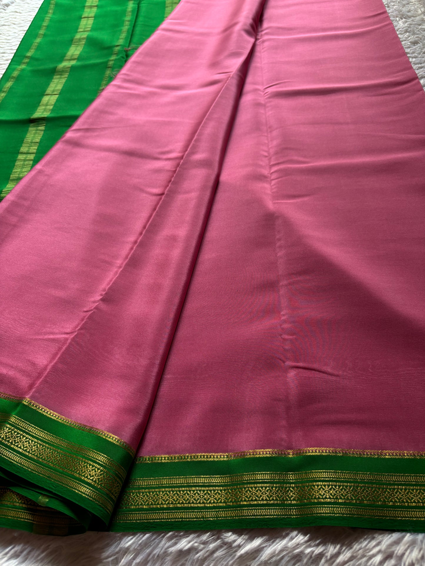 Shailaja (2D) : Cherry blossom pink-green