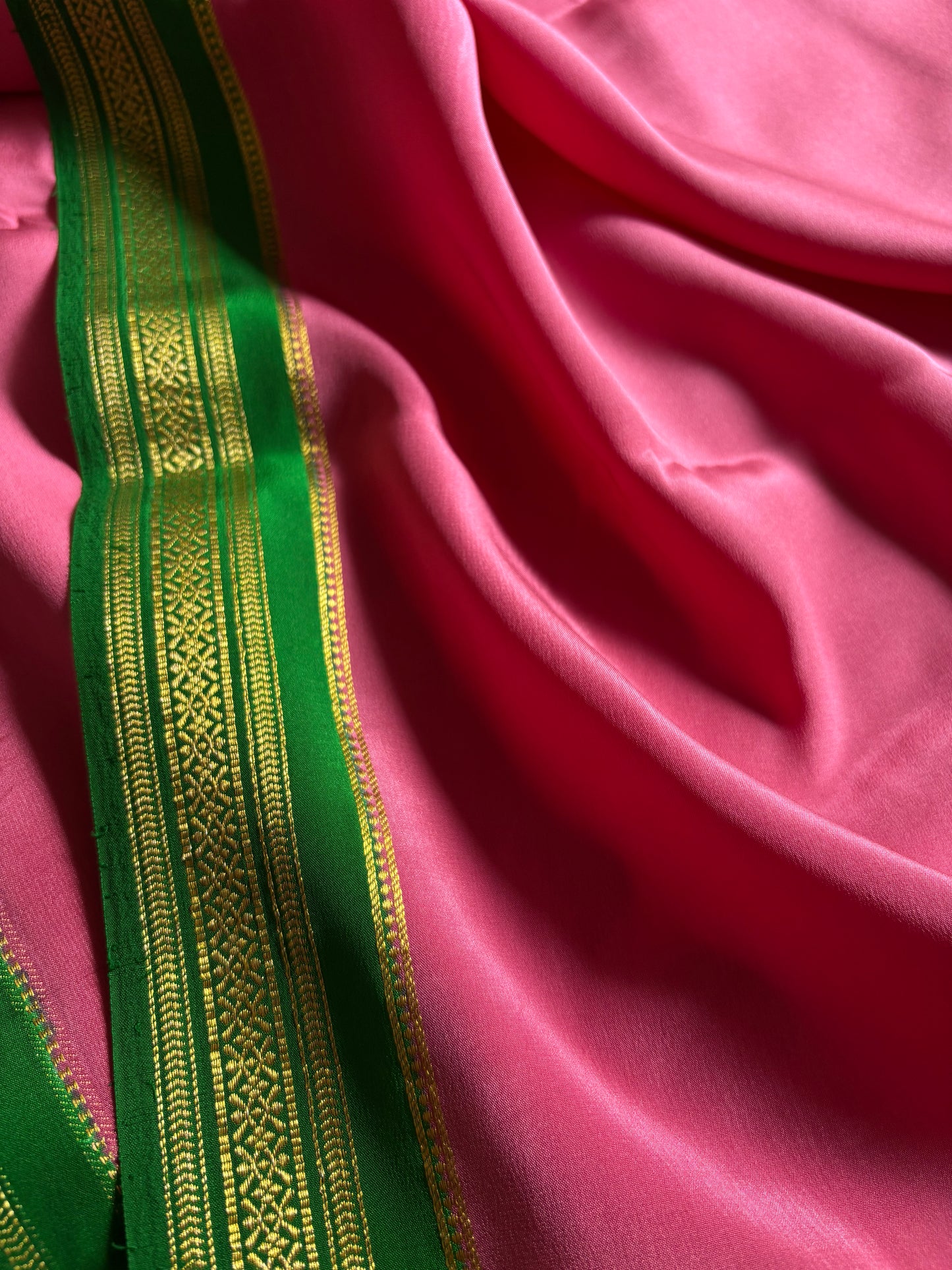 Shailaja (2D) : Cherry blossom pink-green