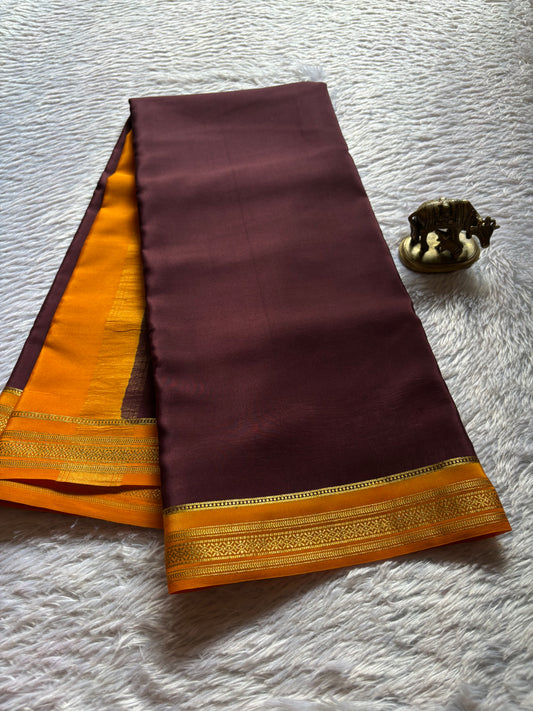Shailaja (2D) : Chocolate brown-golden yellow