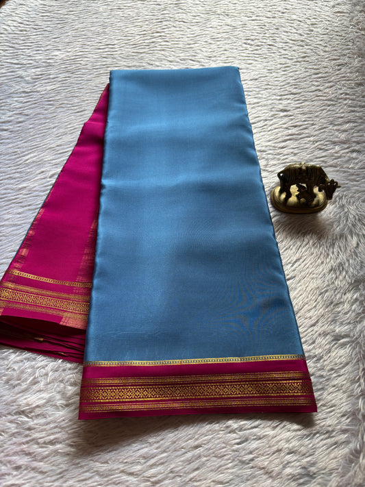 Shailaja (2D) : Steel blue-rani pink