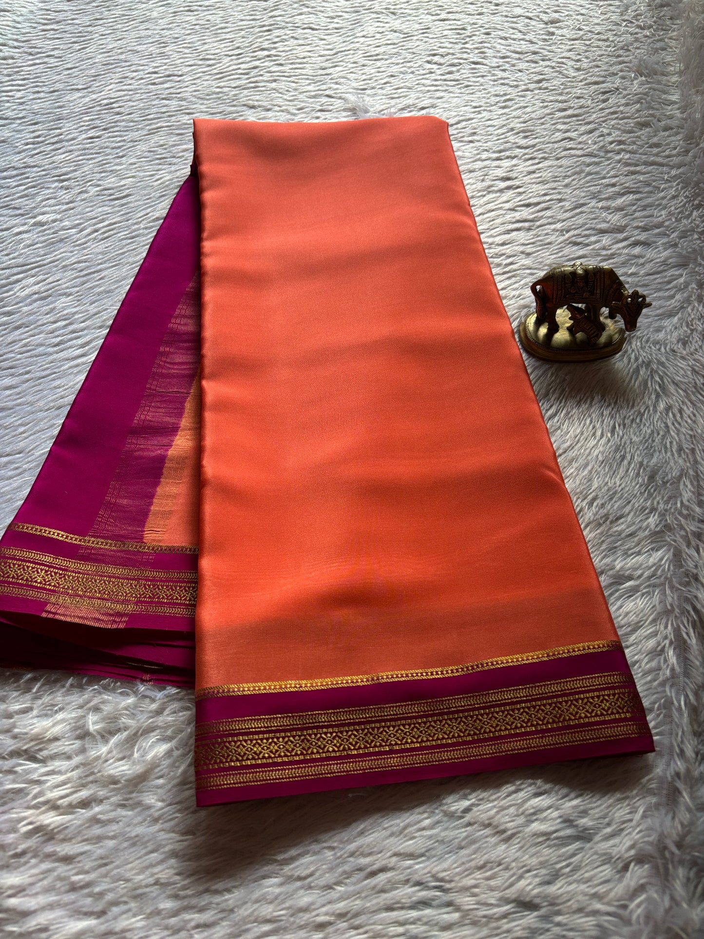 Shailaja (2D) : Coral orange-plum pink
