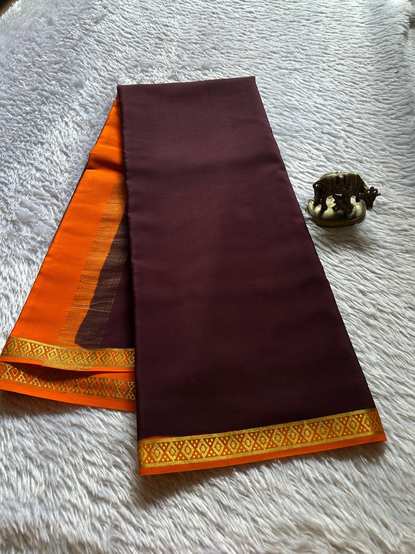 Nikhila (2D) : Chocolate brown-orange