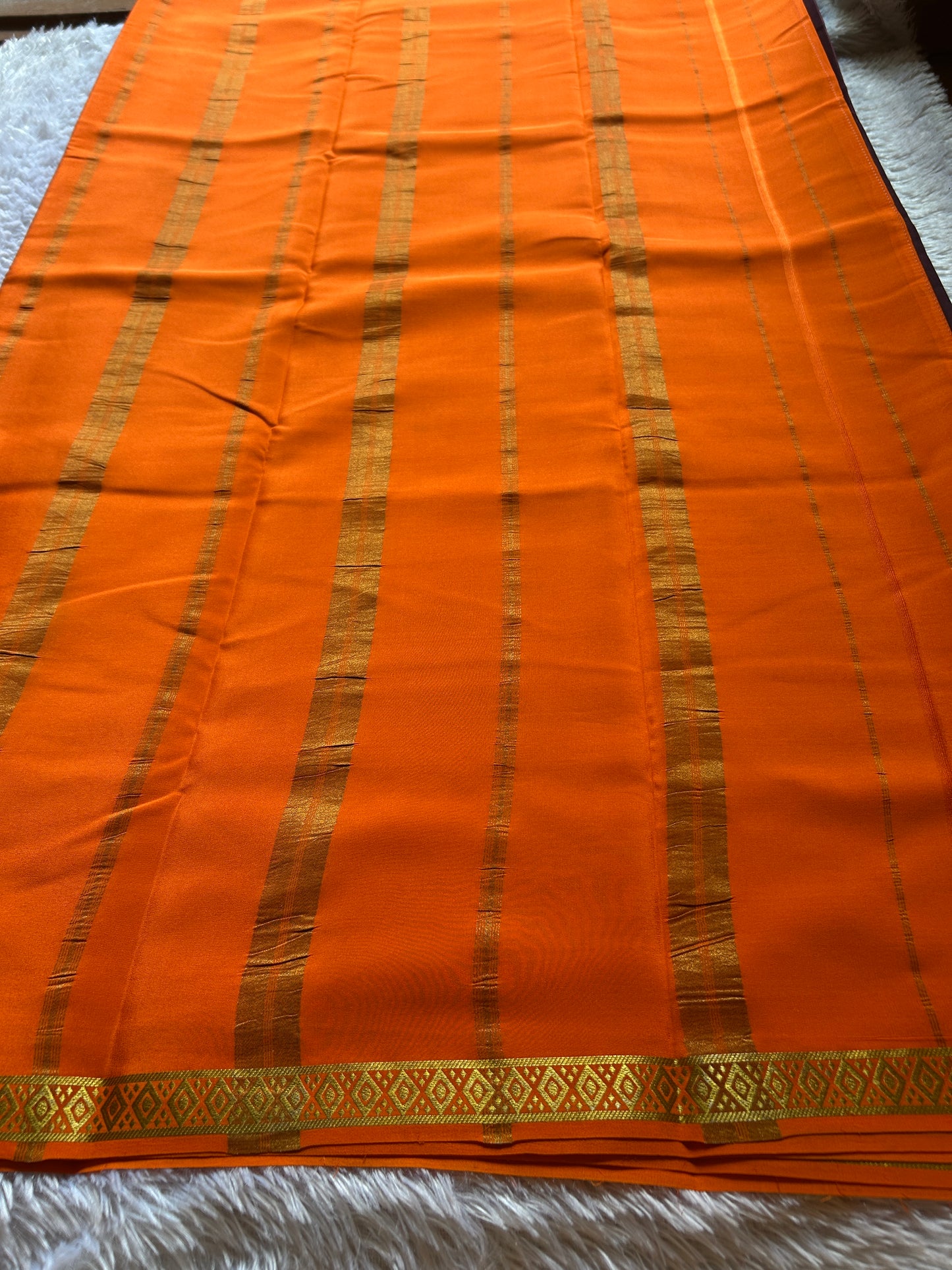Nikhila (2D) : Chocolate brown-orange