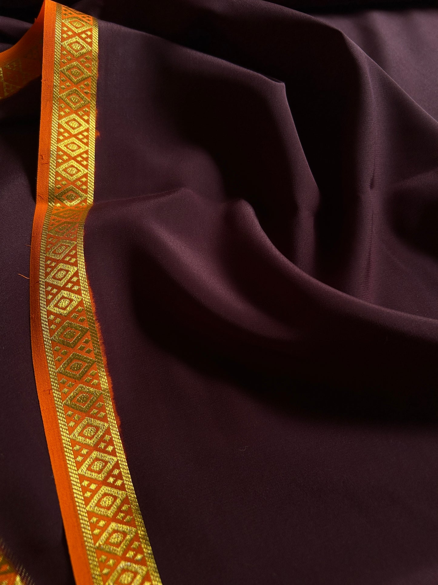 Nikhila (2D) : Chocolate brown-orange