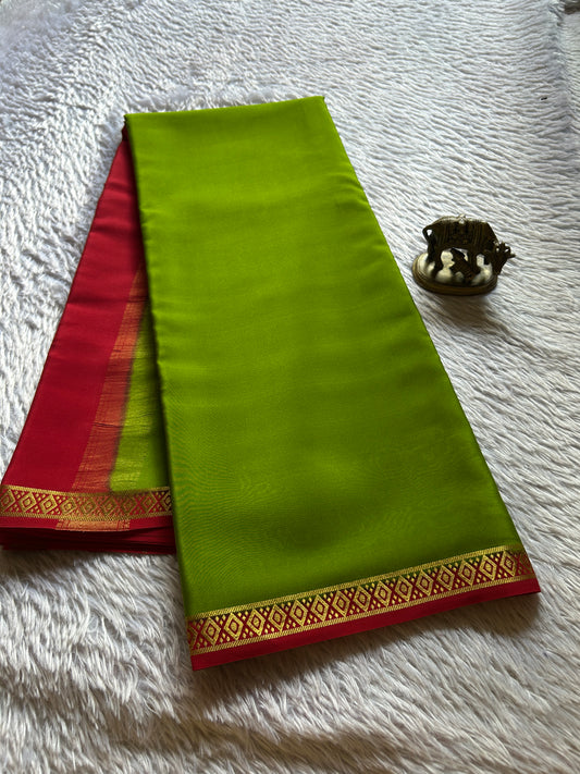 Nikhila (2D) : Mehendi green-red