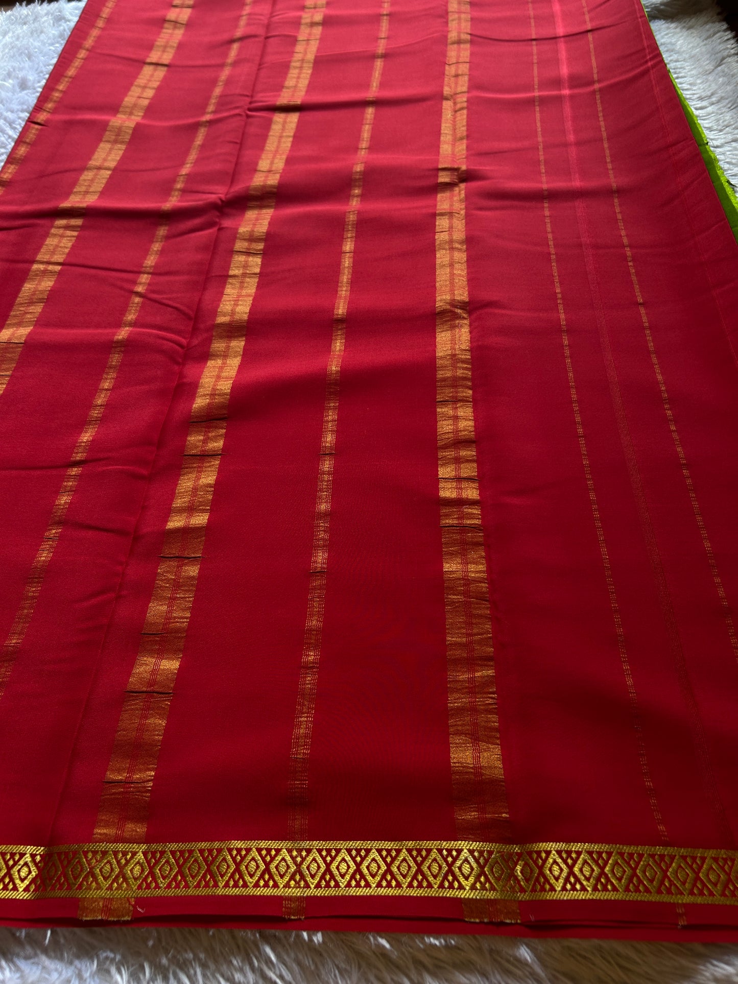 Nikhila (2D) : Mehendi green-red