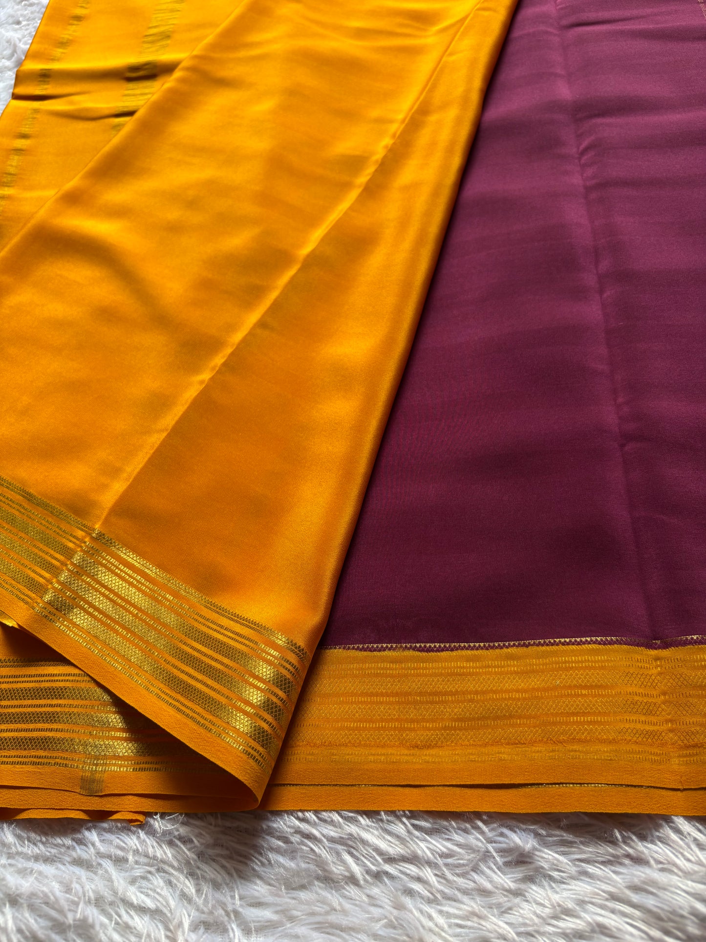 Ananya (2D) : Maroon-golden yellow