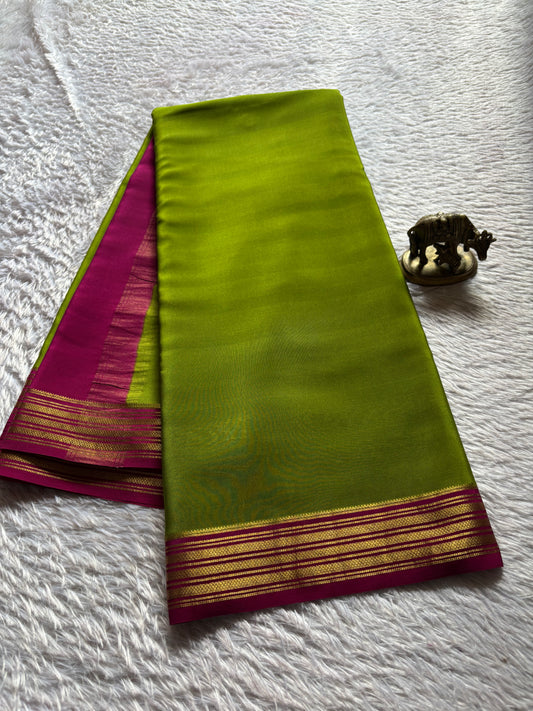 Ananya (2D) : Mehendi green-rani pink