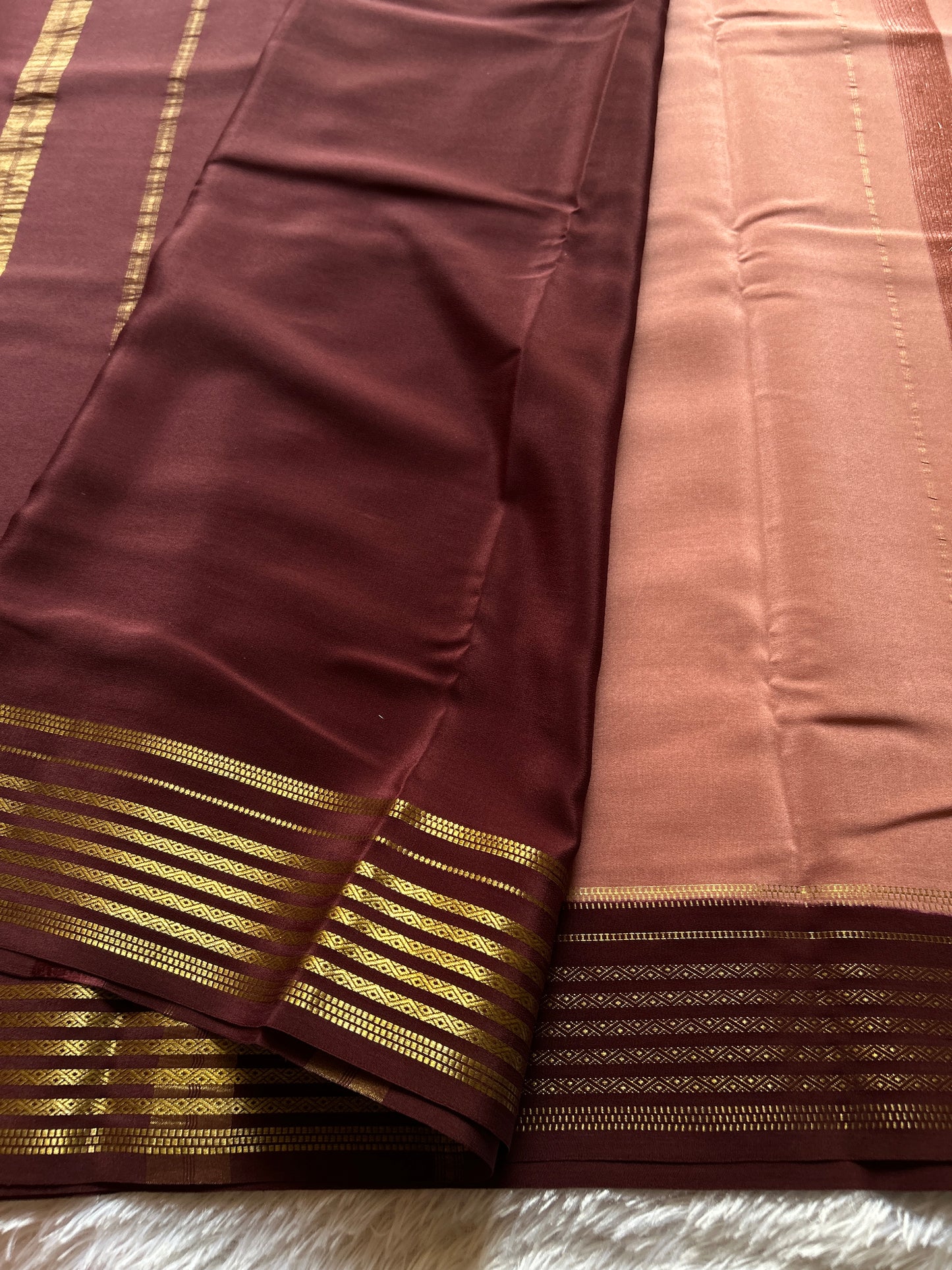 Sumana (2D) : Pinkish brown-chocolate brown