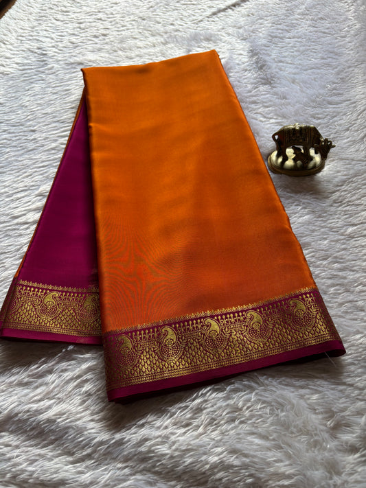 Swarna (2D) : Orange-rani pink