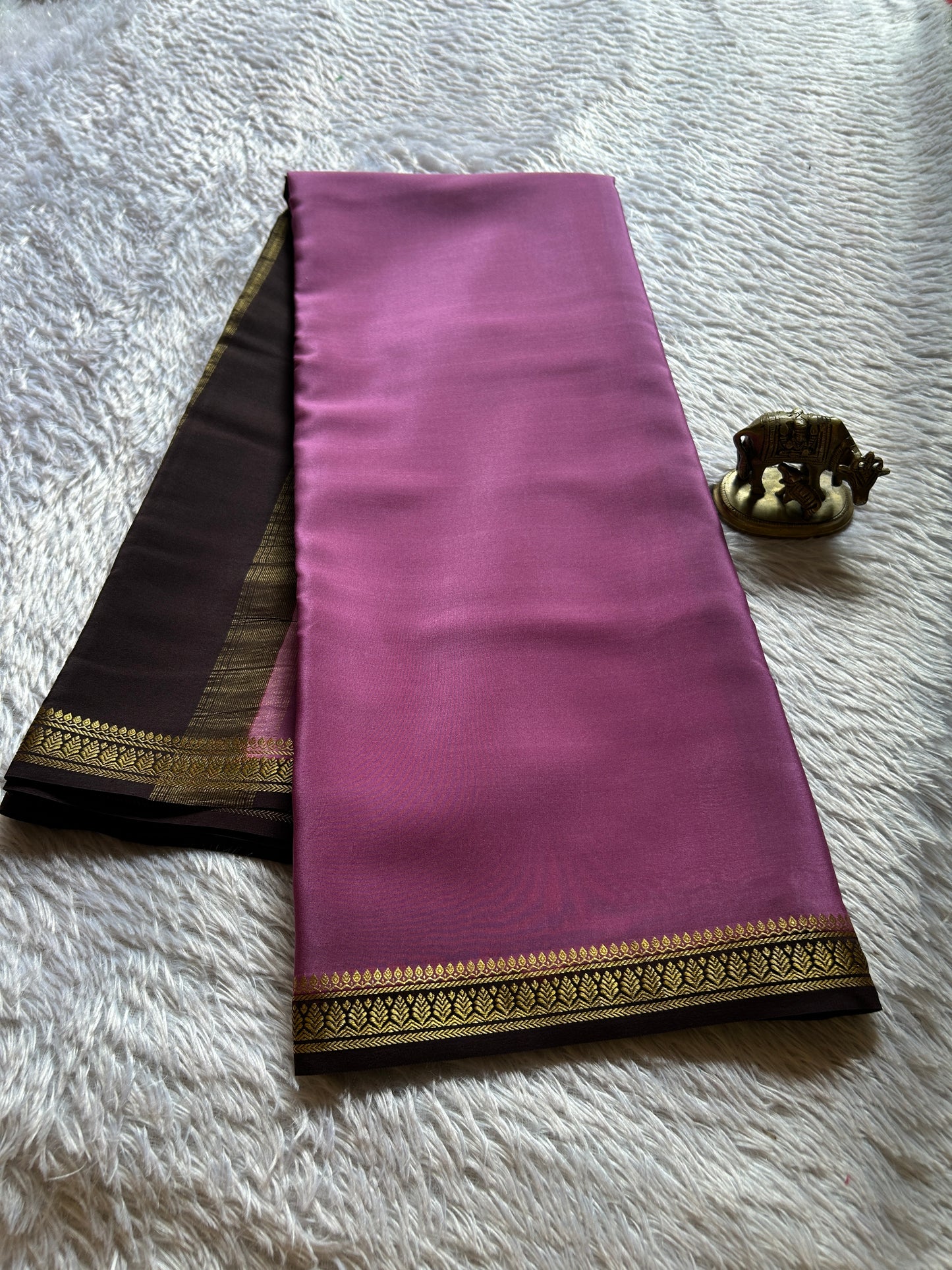 Jyothi (2D) : Mauve pink-deep brown