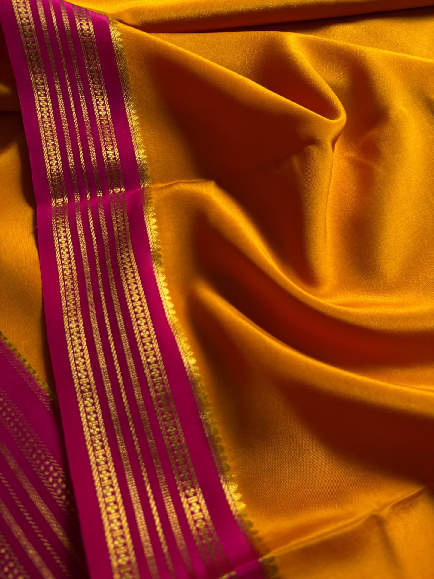 Shivani (2D) : Golden yellow-rani pink
