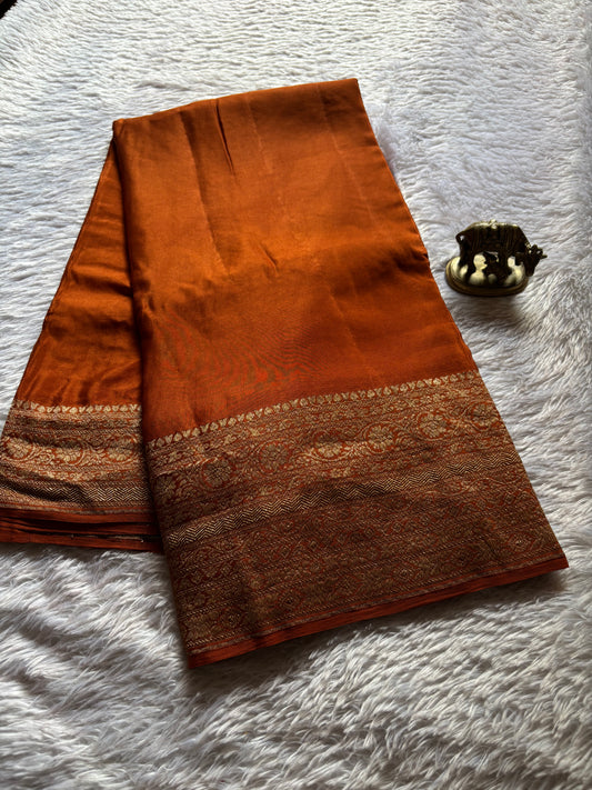 Nadhiya : Solid Rust orange