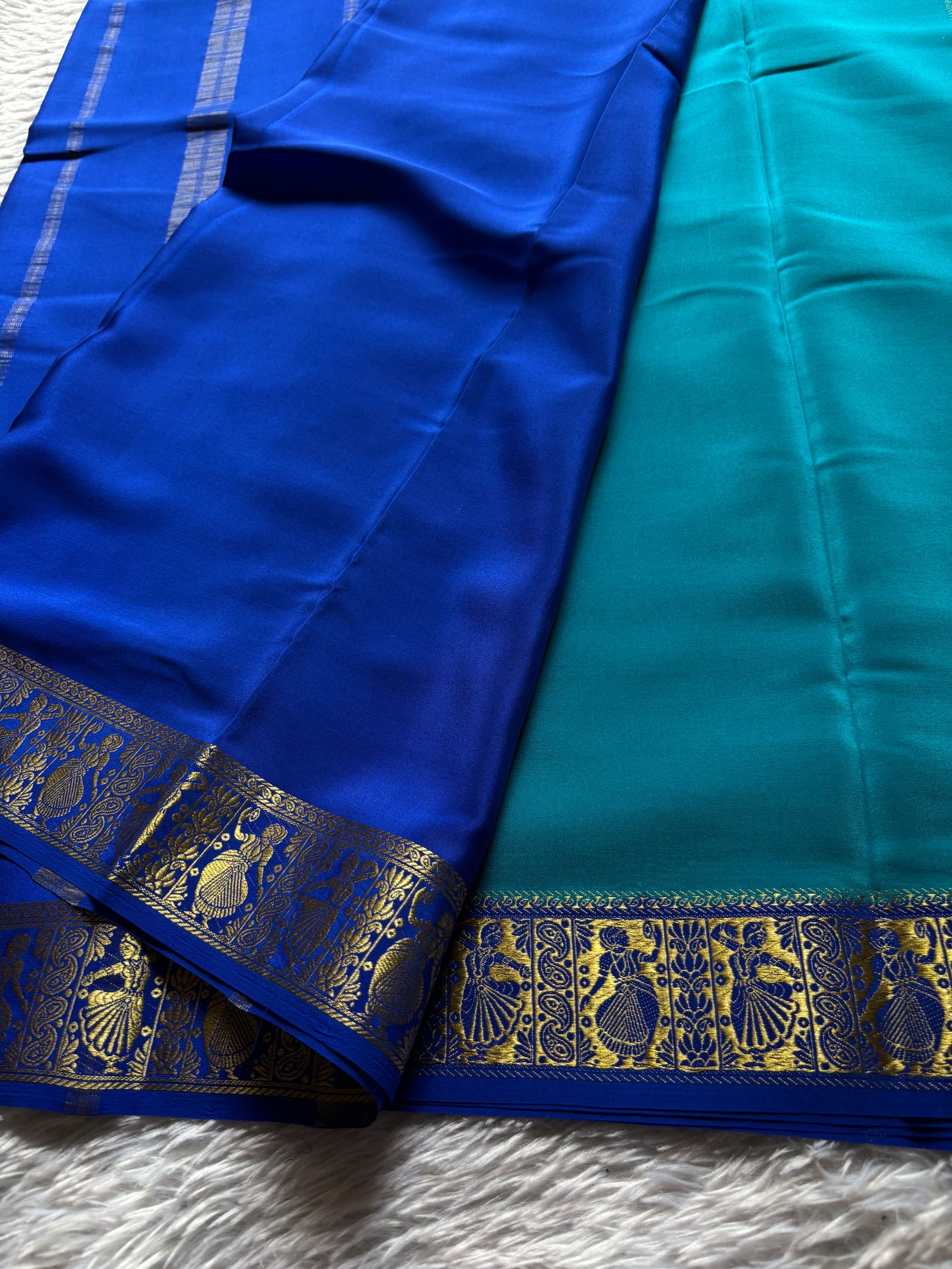 Nartaki (2D) : Teal blue-royal blue
