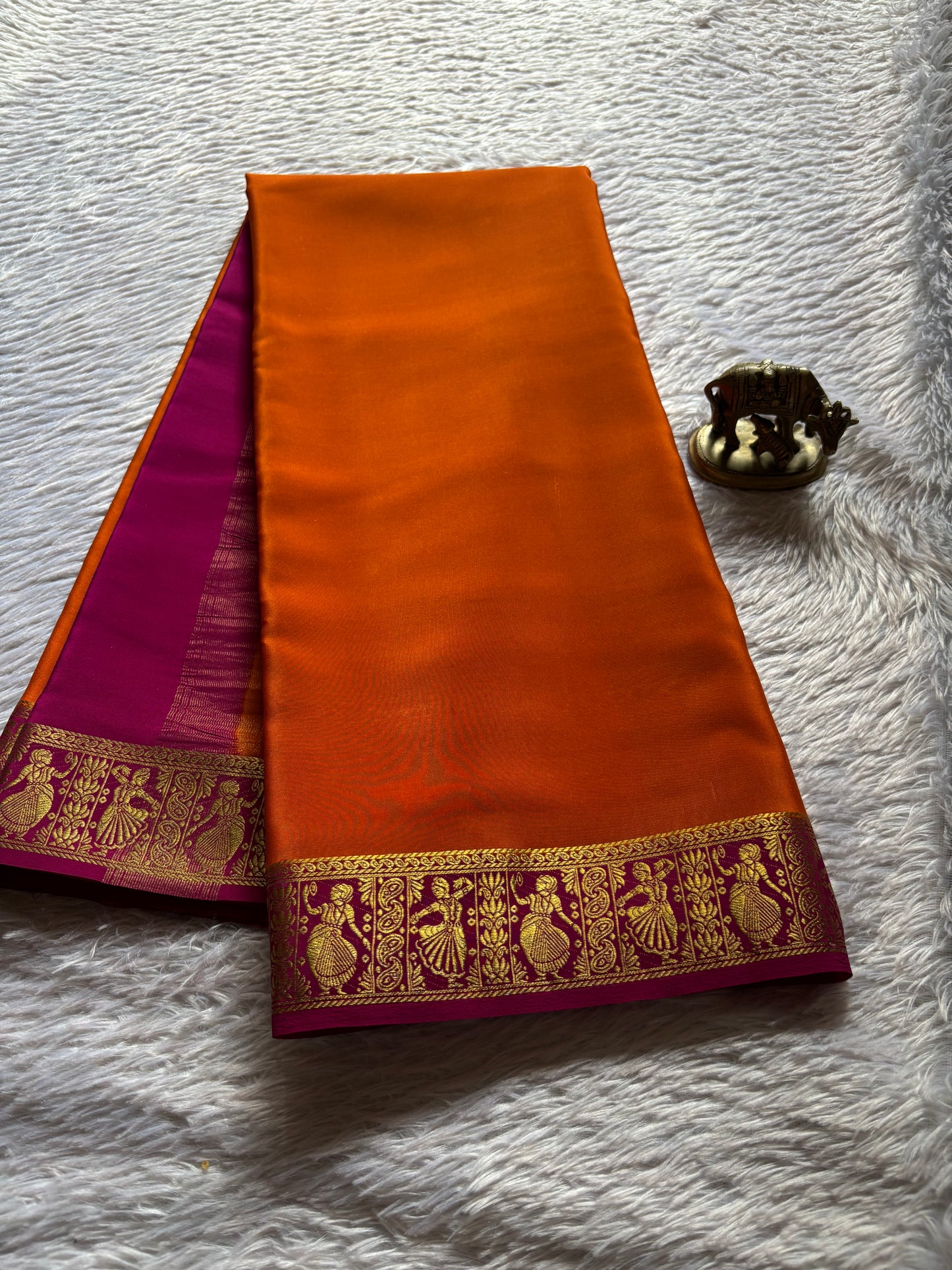 Nartaki (2D) : Orange-rani pink