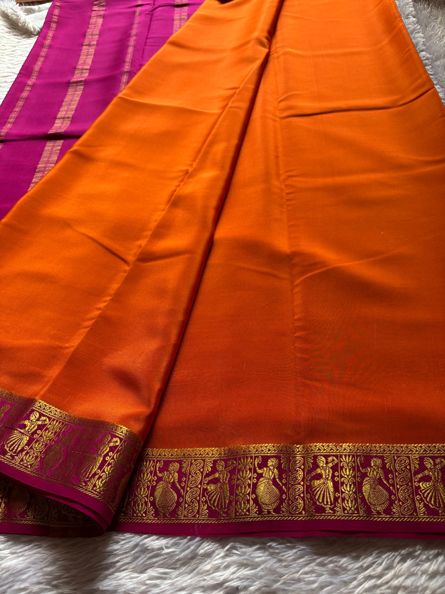 Nartaki (2D) : Orange-rani pink