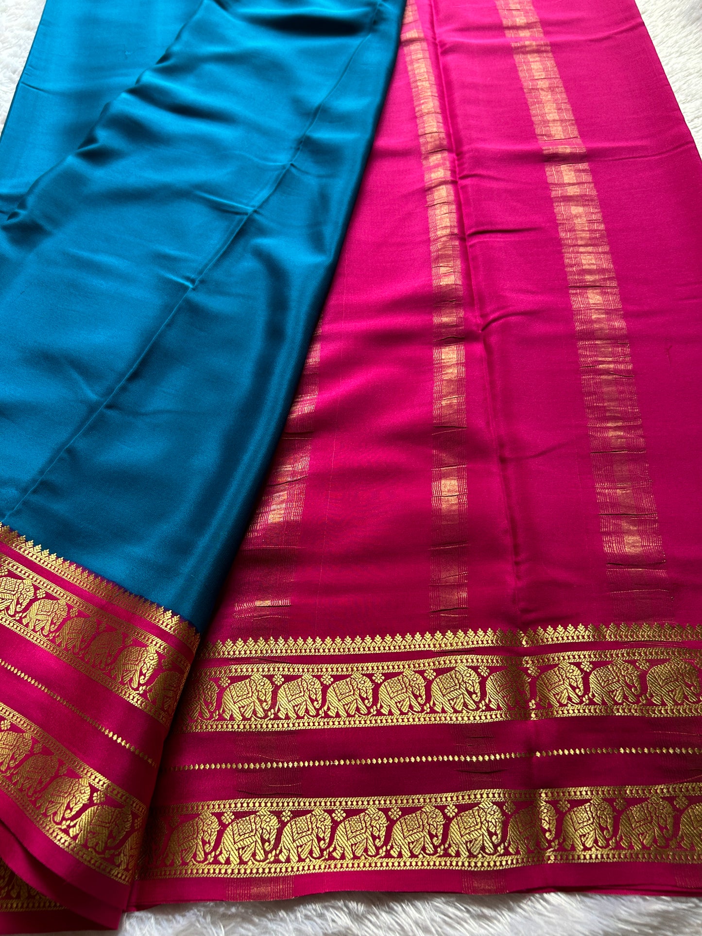 Bheema (2D) : Teal blue-pink