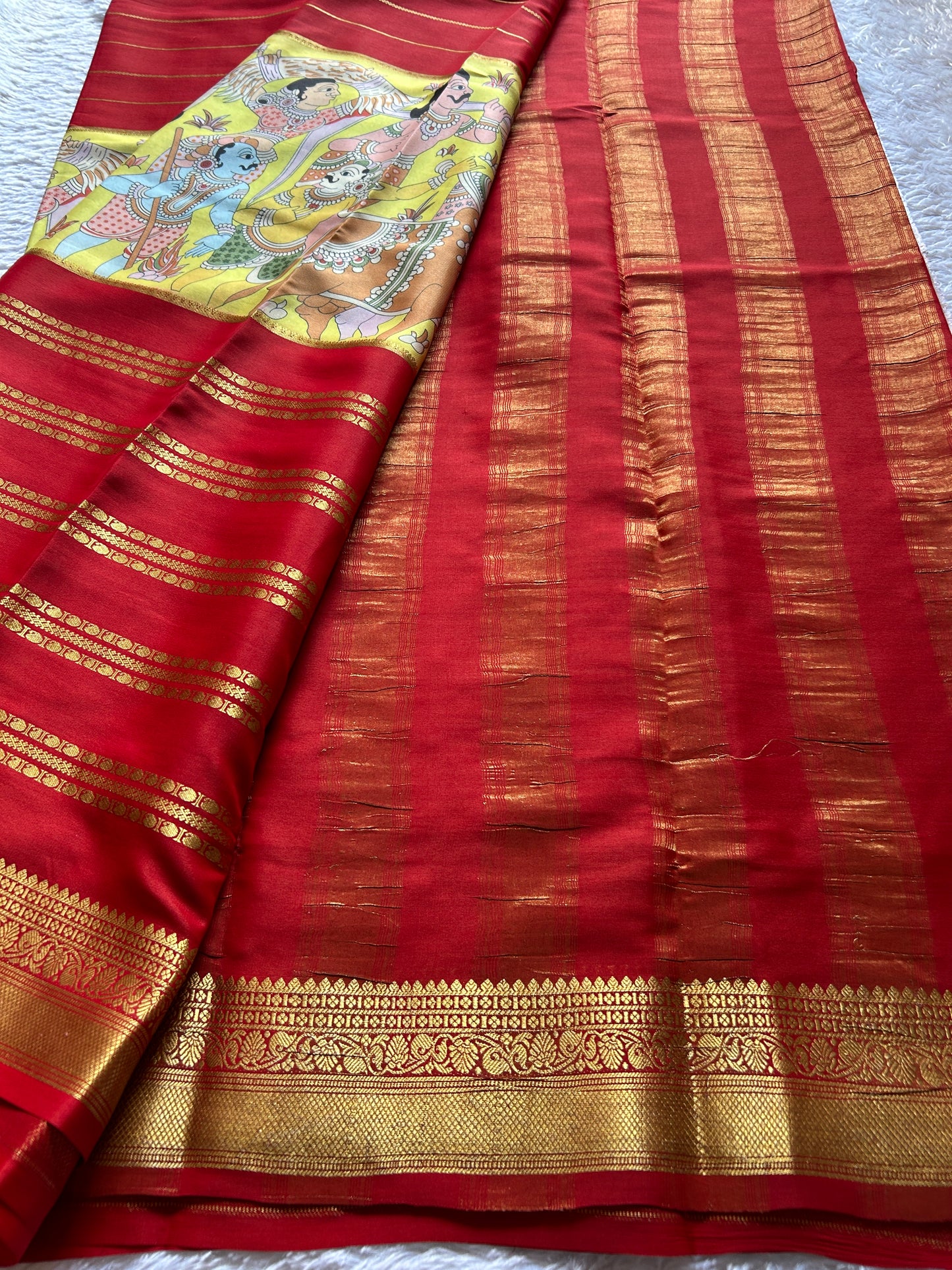 Kalavathi (2D) : Lemon yellow-red