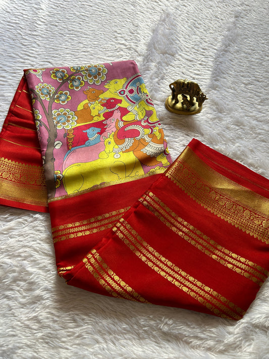 Kalavathi (2D) : Rose pink-red