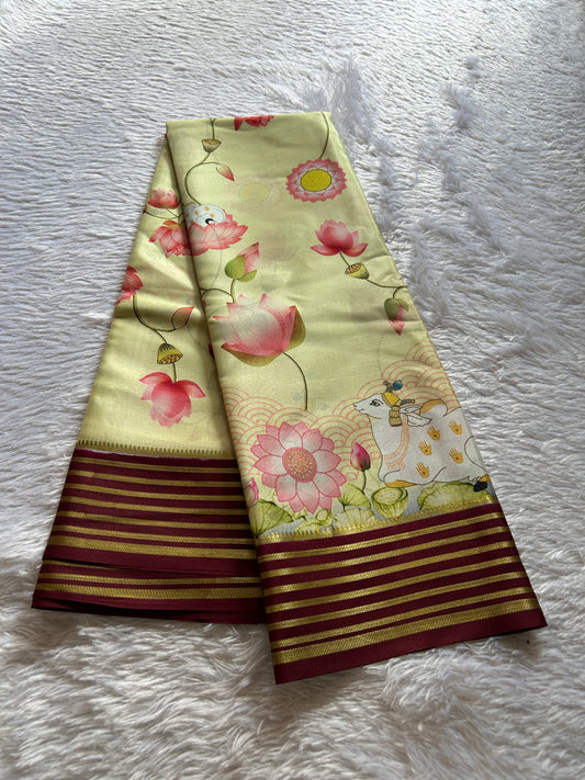 Kamala (2D) : Light green-maroon