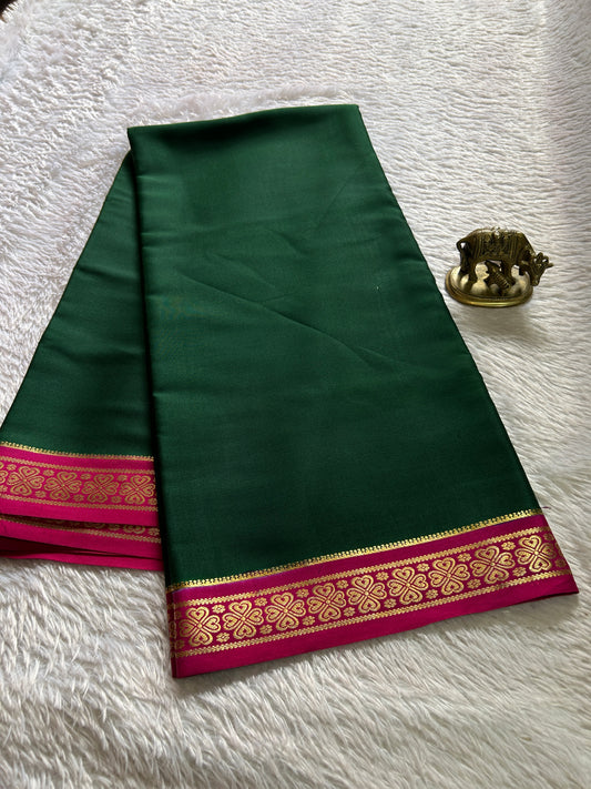 Champaka (2D) : Dark green-rani pink