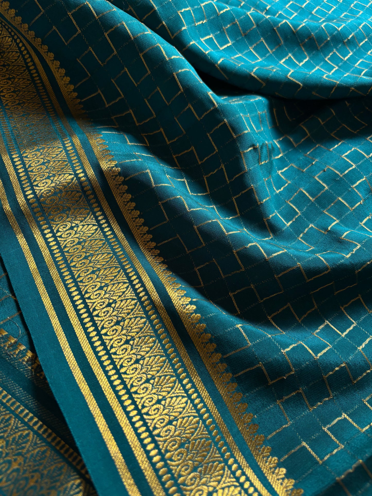 Lekha : Solid Teal blue