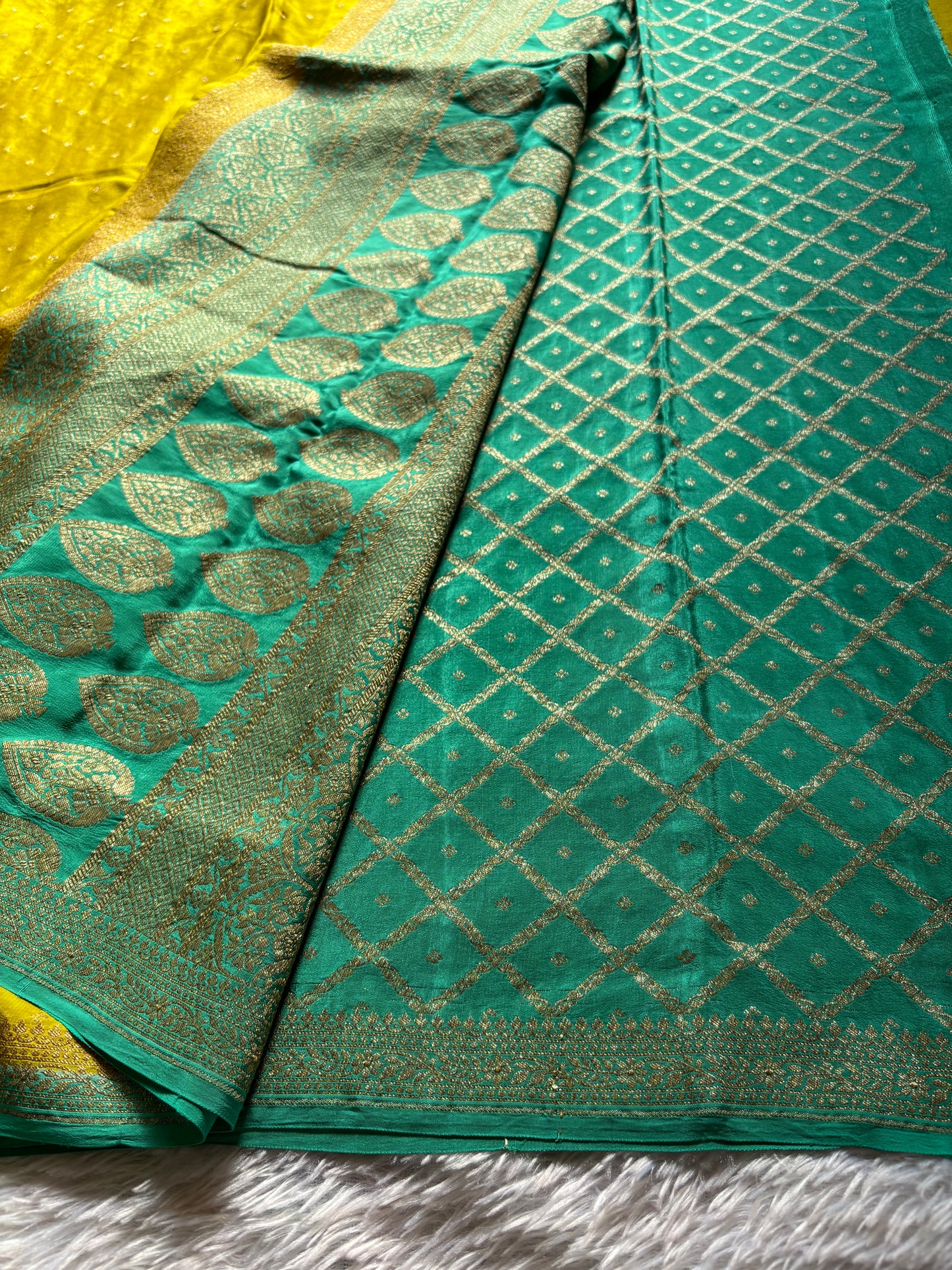 Deepali (2D) : Olive-sea green