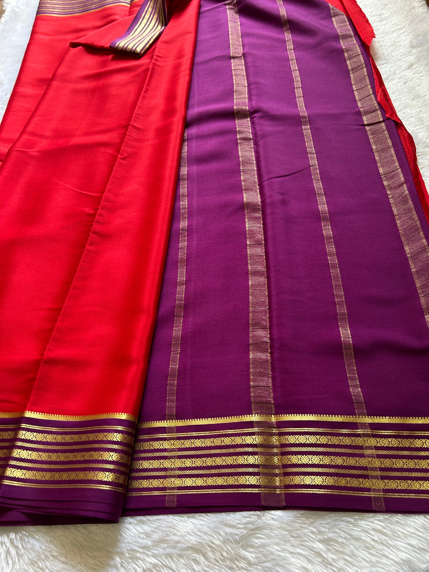 Pushpa (2D) : Red-magenta