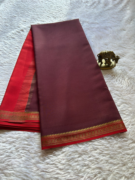 Jyothi (2D) : Chocolate brown-red