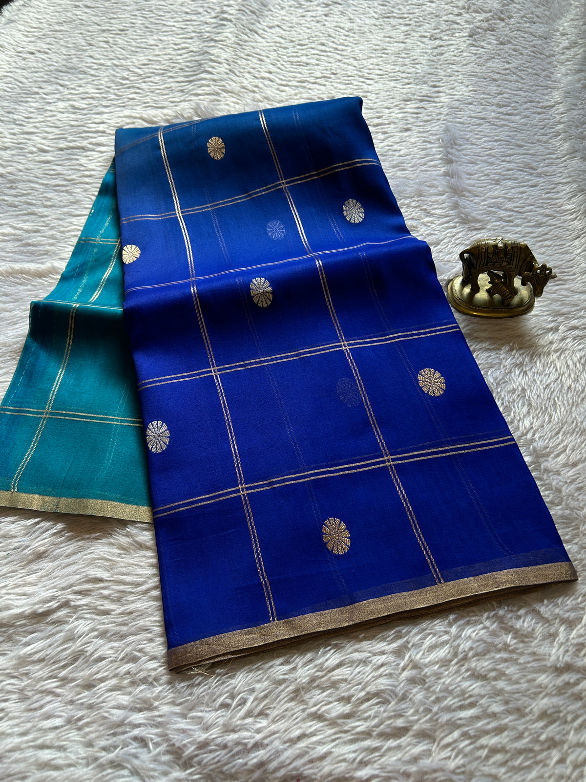 Chandini (2D) : Teal blue-royal blue
