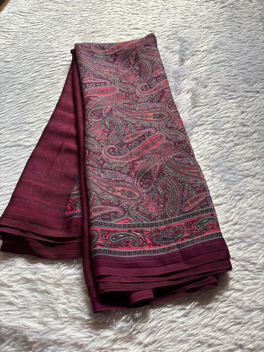 SS110 : Printed Burgundy