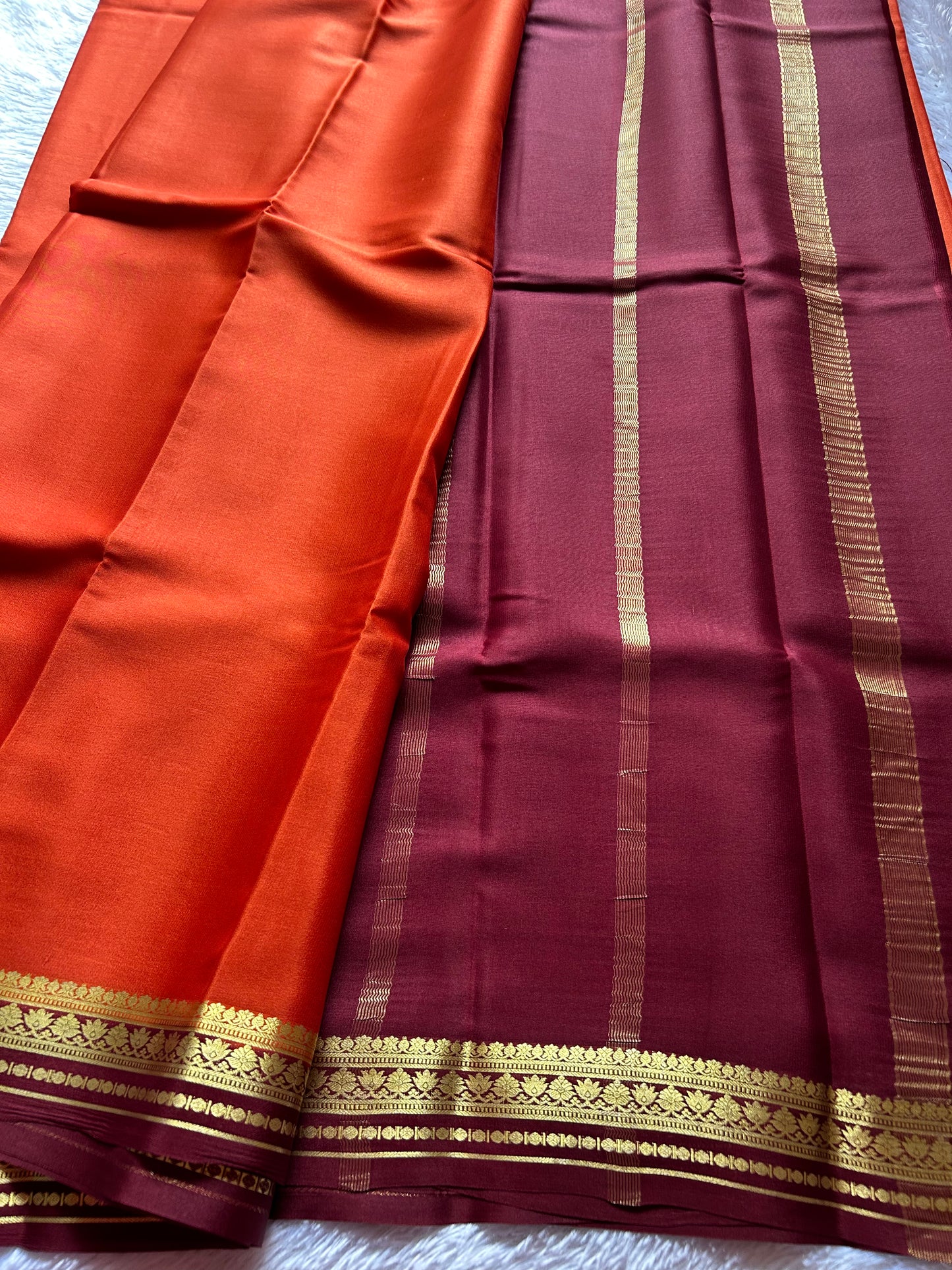 Sushmitha (2D) : Rust orange-chocolate brown