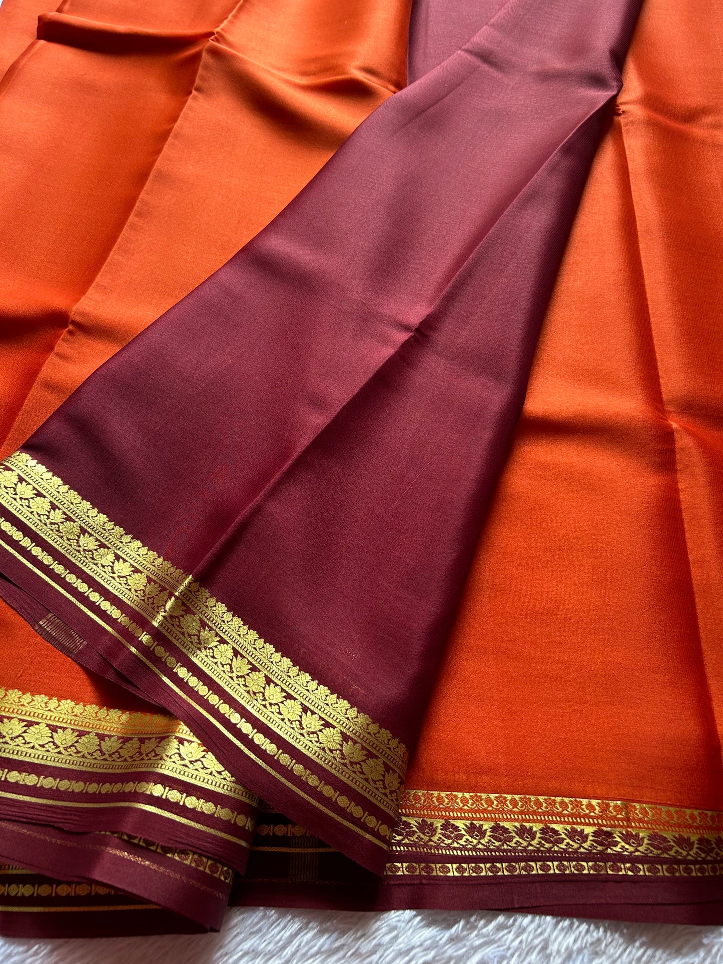 Sushmitha (2D) : Rust orange-chocolate brown