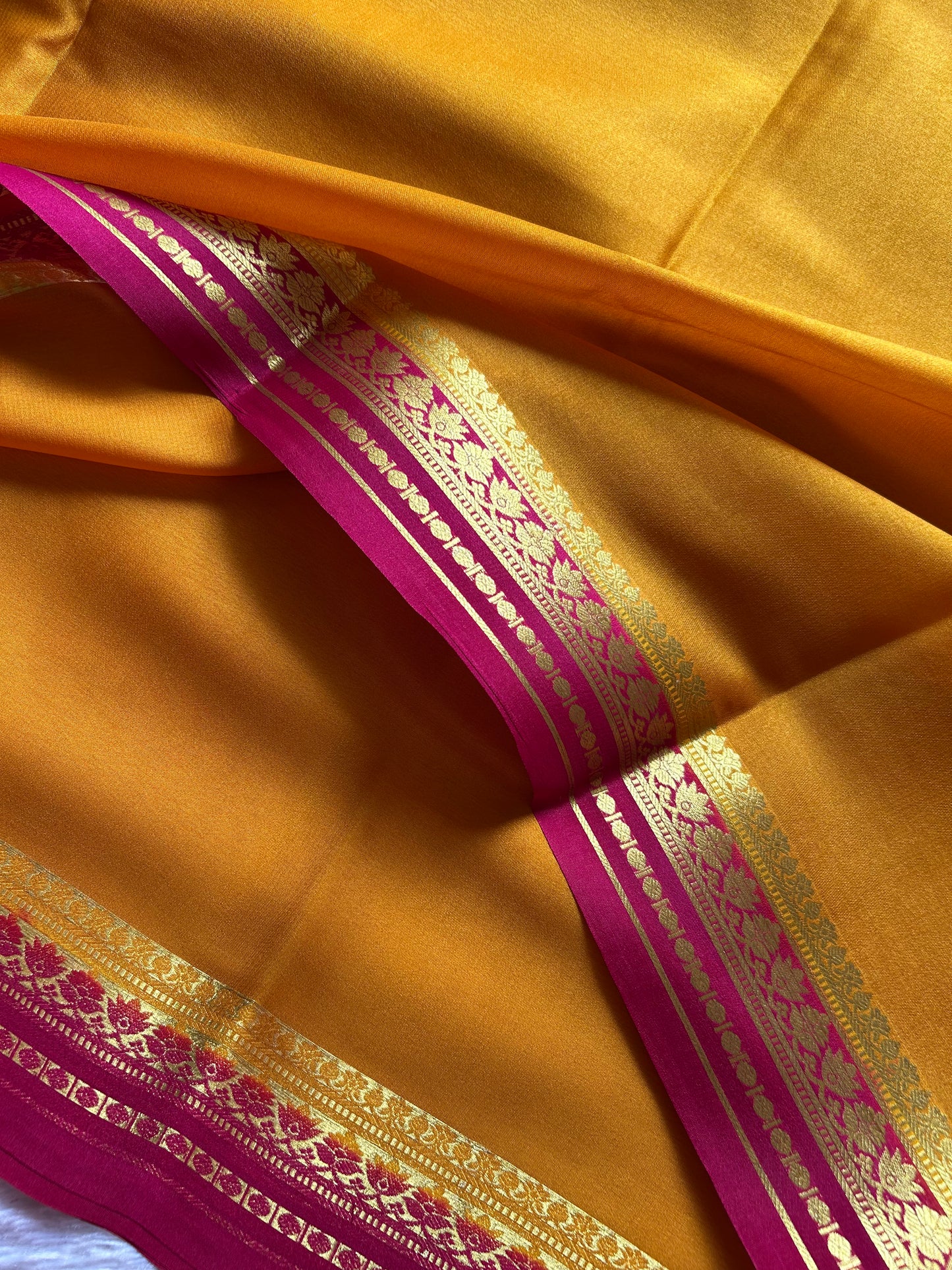 Sushmitha (2D) : Golden yellow-rani pink