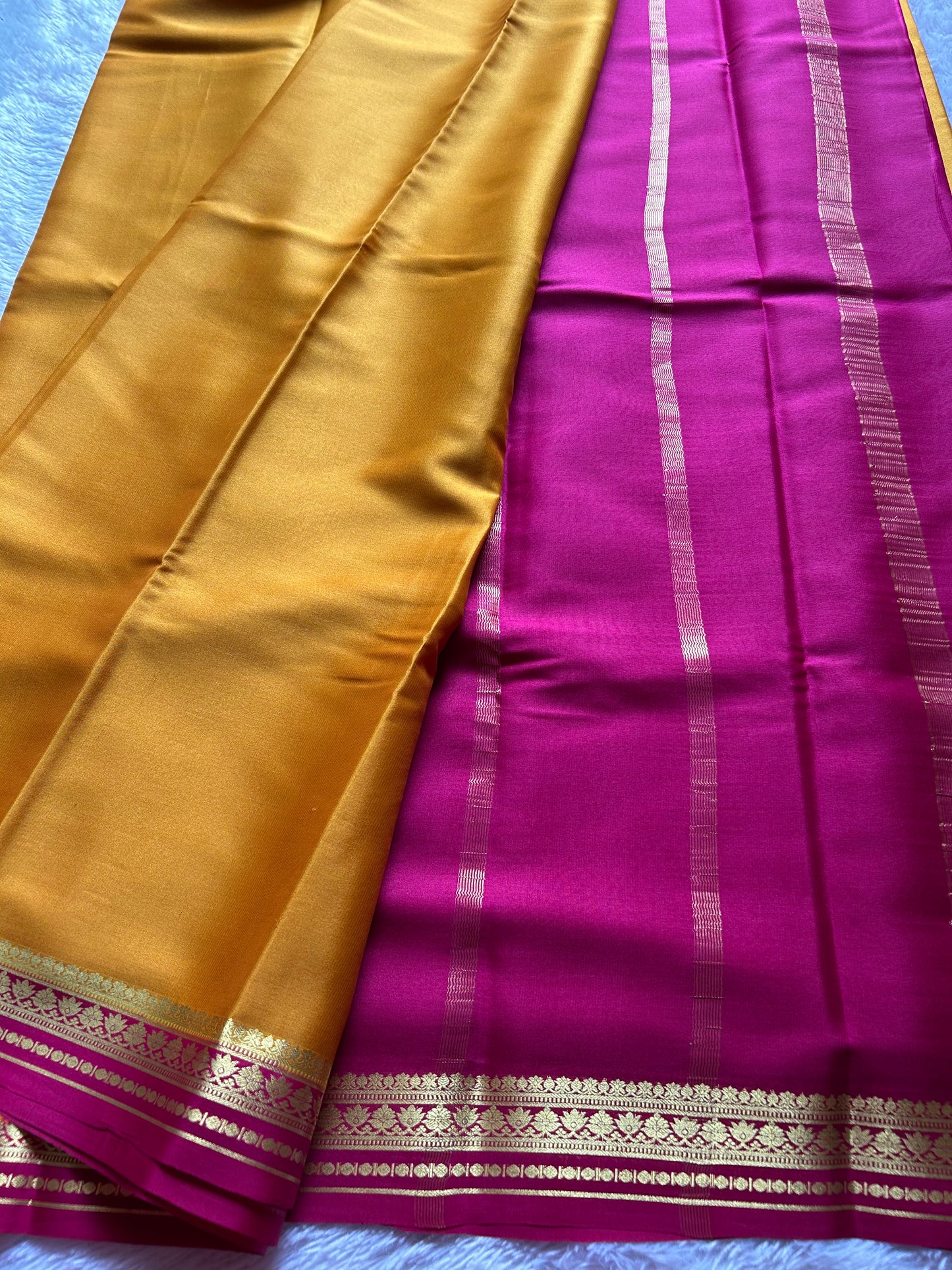 Sushmitha (2D) : Golden yellow-rani pink