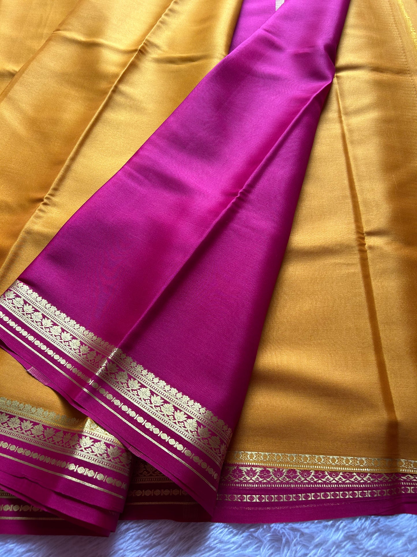Sushmitha (2D) : Golden yellow-rani pink