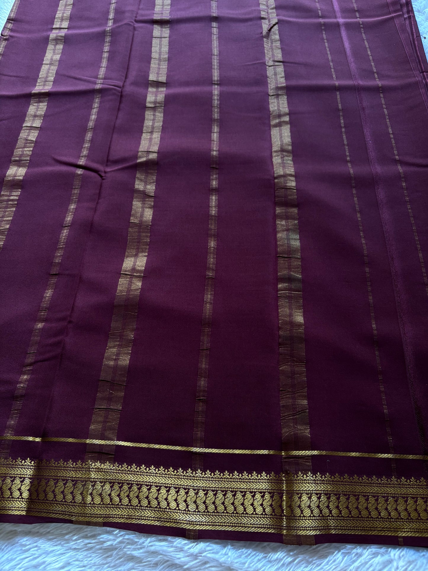 Mayuri : Solid Dark plum
