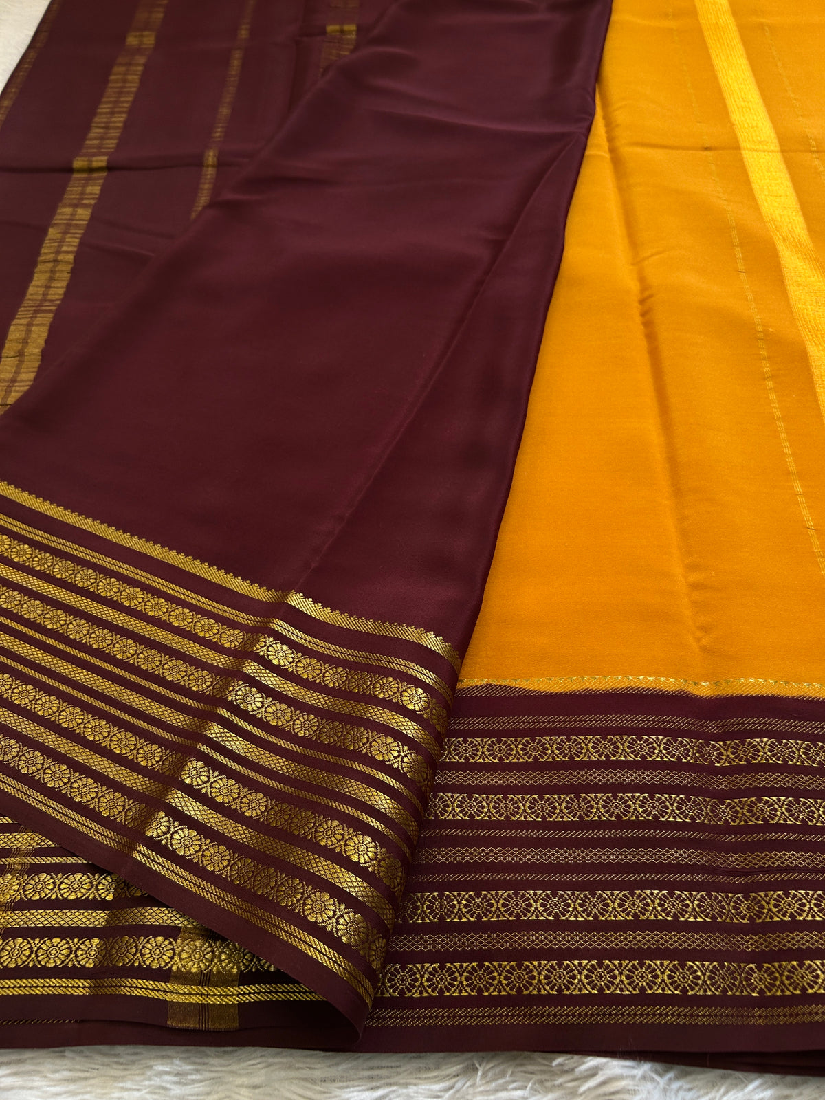 Parimala (2D) : Golden yellow-chocolate brown