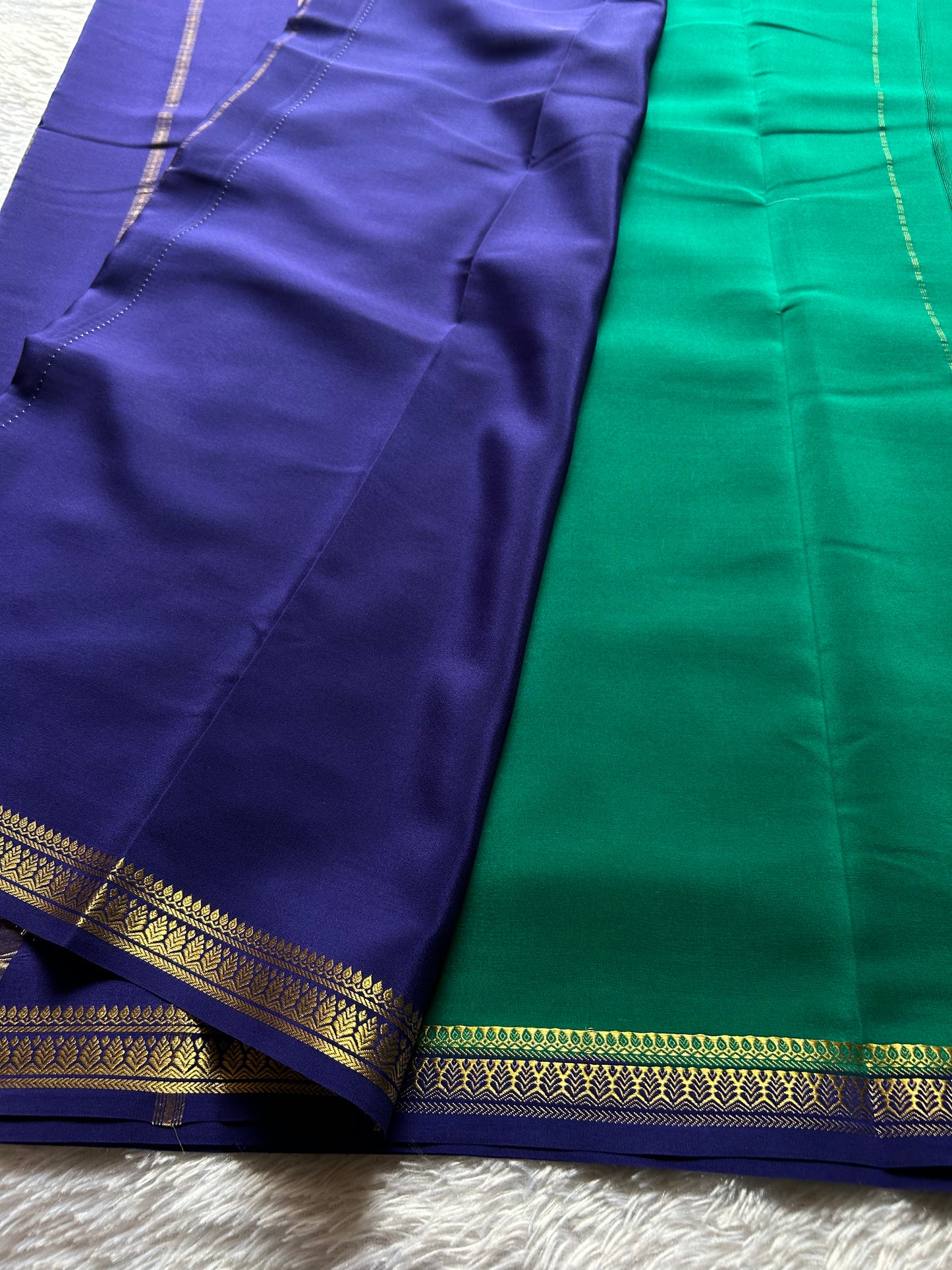 Jyothi(2D) : Rama green-navy blue