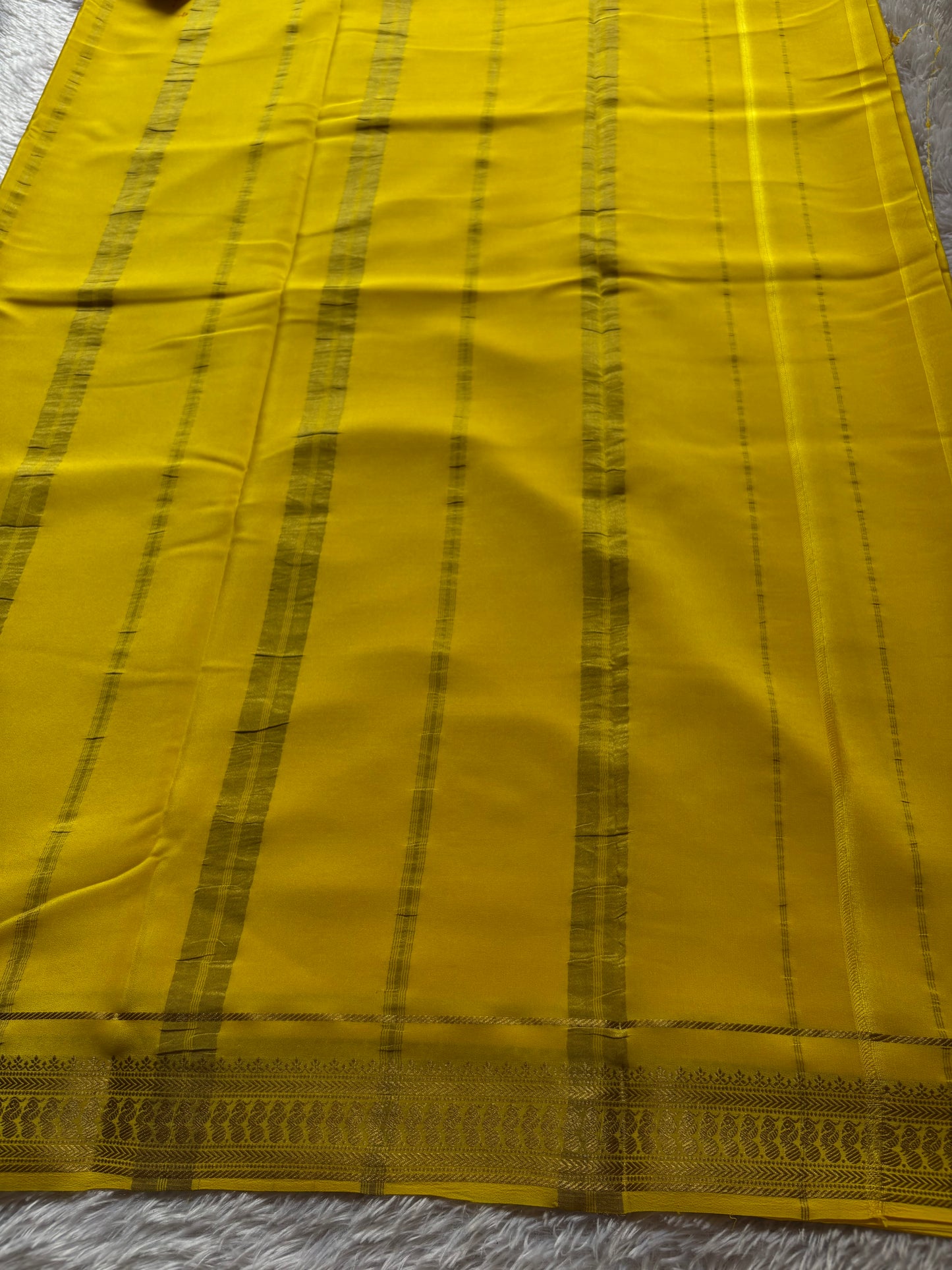 Mayuri : Solid Lemon yellow