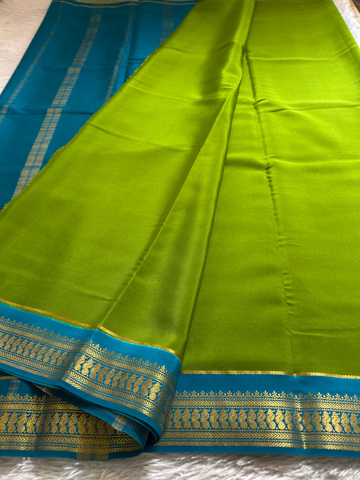 Mayuri (2D) : Mehendi green-ananda blue
