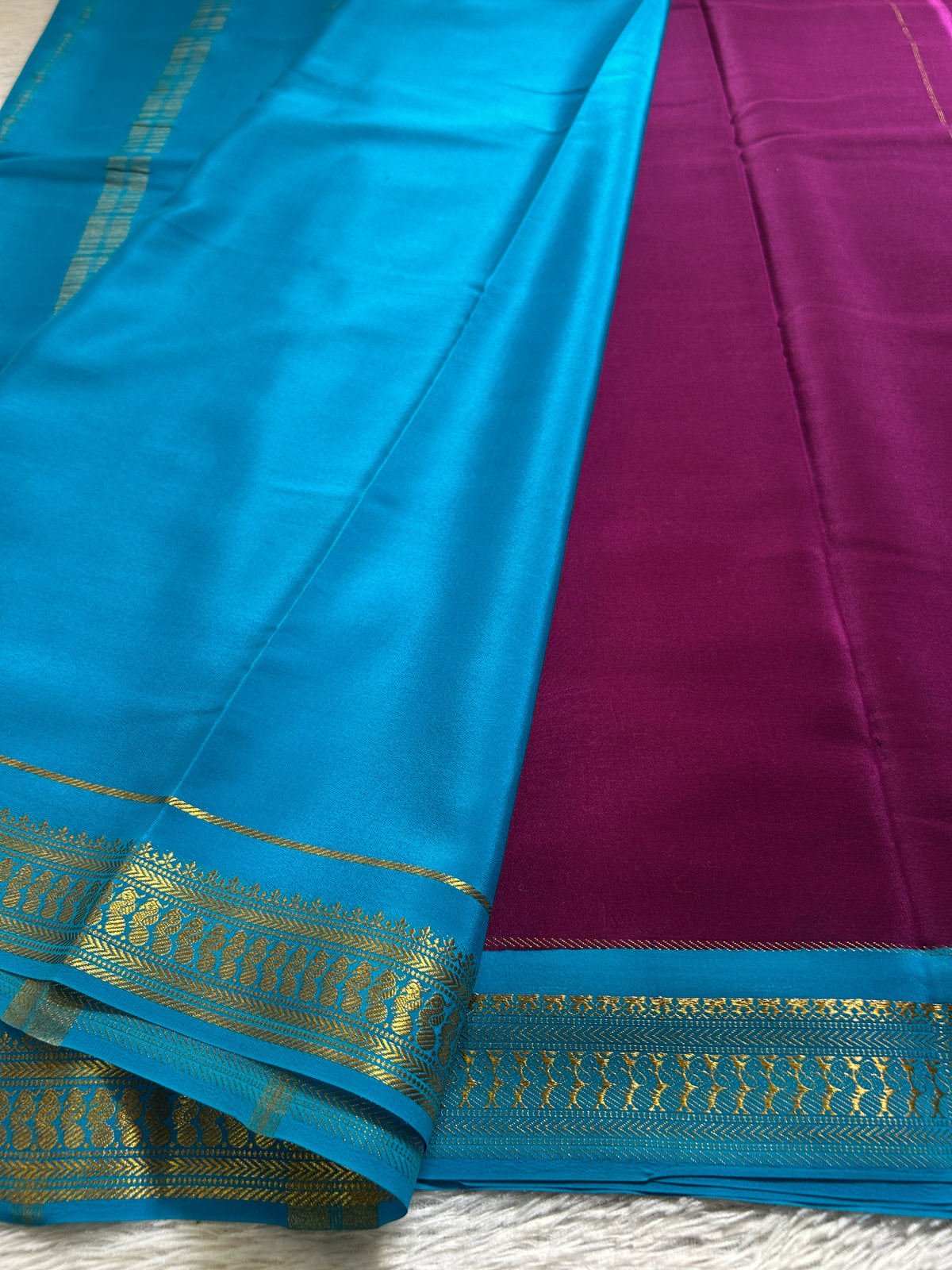 Mayuri (2D) : Wine-ananda blue