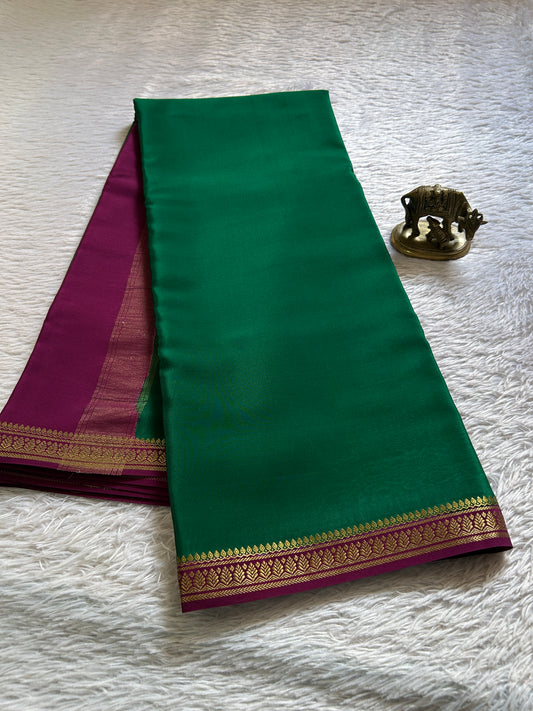Jyothi (2D) : Bottle green-magenta