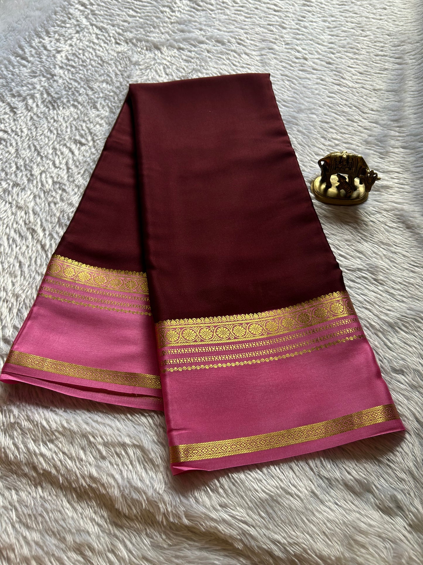 Daamini (2D) : Chocolate brown-baby pink