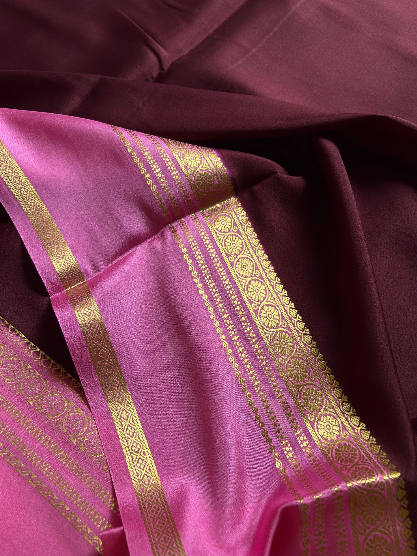 Daamini (2D) : Chocolate brown-baby pink