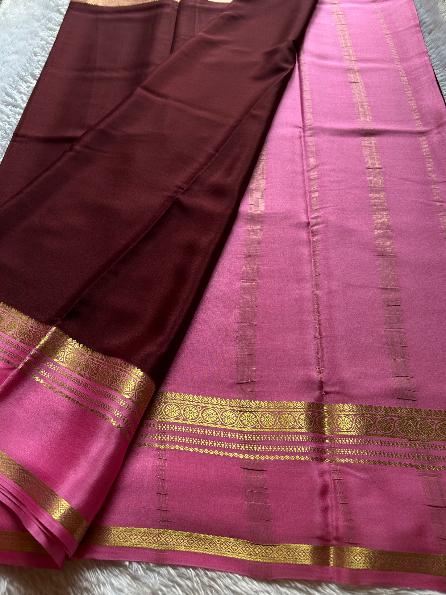 Daamini (2D) : Chocolate brown-baby pink