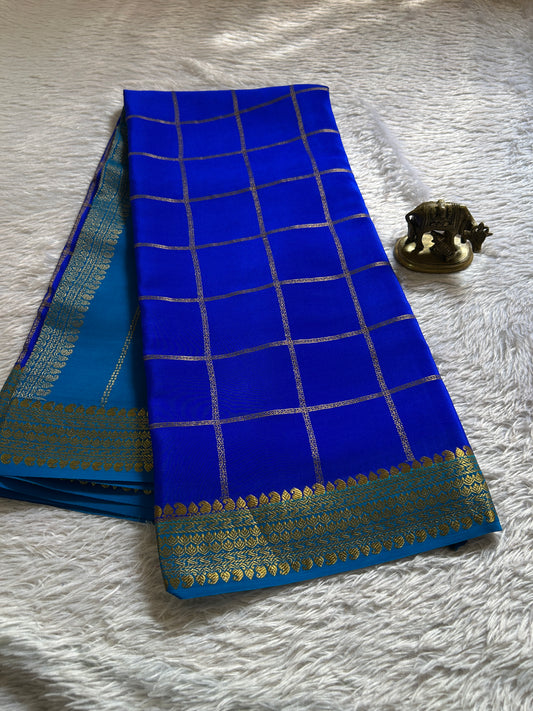 Vasanthi (2D) : Royal blue-ananda blue