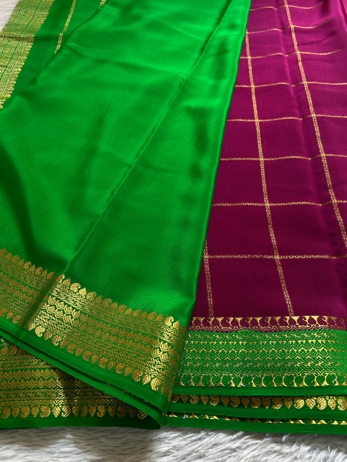 Vasanthi (2D) : Deep magenta-leaf green